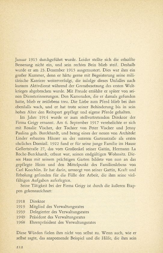 Dr. h.c. Carl Koechlin-Vischer (1889-1969) – Seite 3