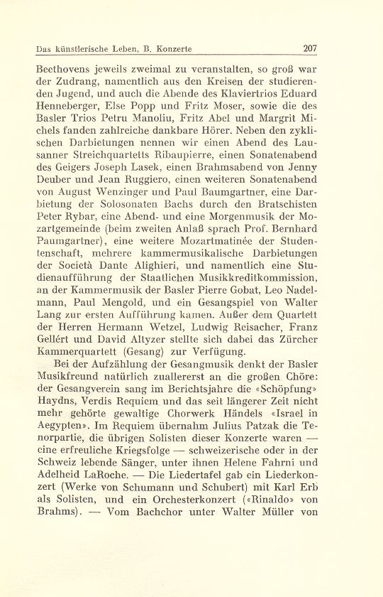 Das künstlerische Leben in Basel vom 1. Oktober 1943 bis 30. September 1944 – Seite 3