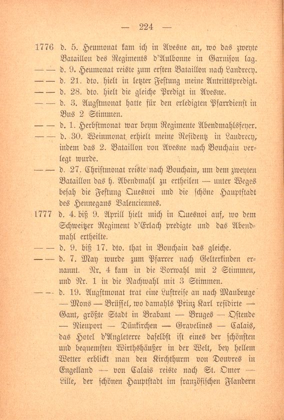 Auszüge aus dem Tagebuch von Pfarrer Johann Jakob Faesch zu St. Theodor – Seite 3