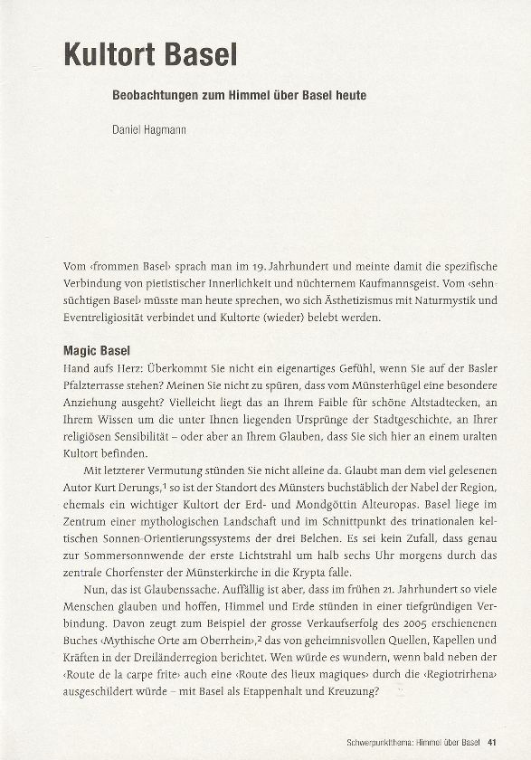 Kultort Basel – Seite 1
