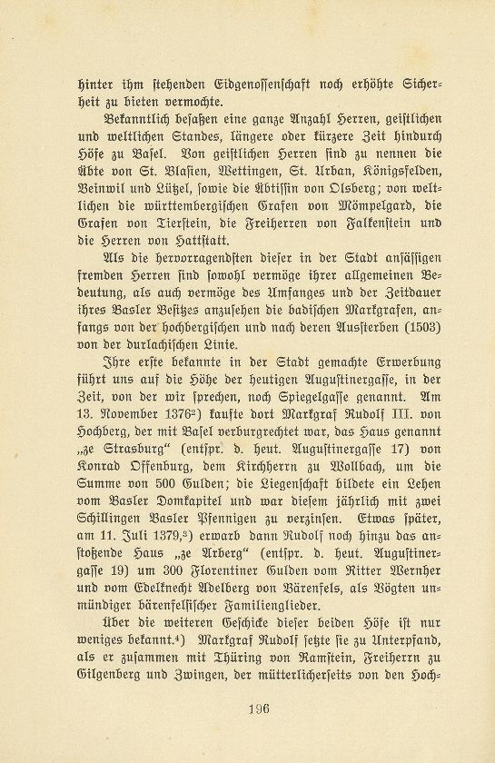 Der ehemalige Basler Besitz der Markgrafen von Baden – Seite 2