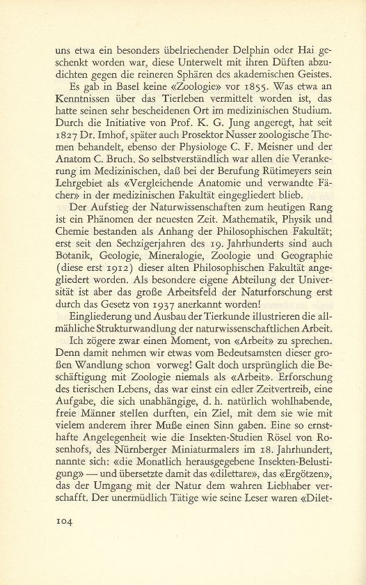 Hundert Jahre Zoologie in Basel – Seite 2