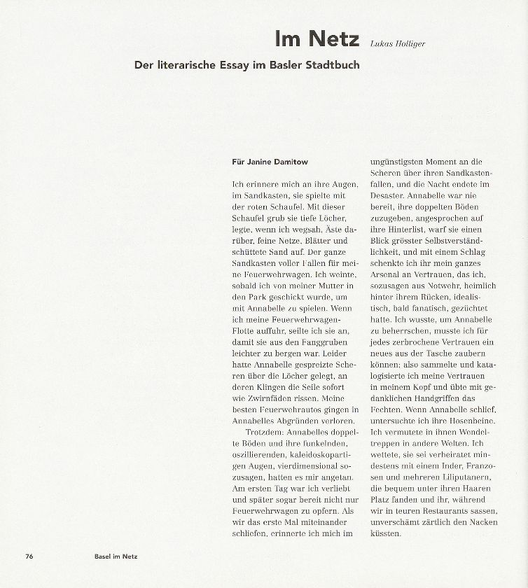 Basel in Netz – Ins Netz gegangen.. – Seite 1