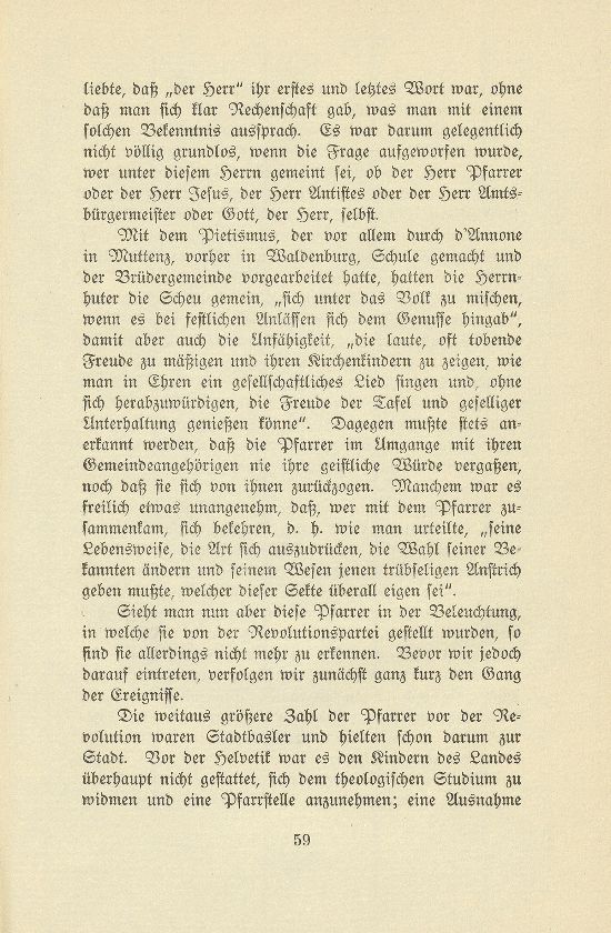 Die Pfarrer im Baselbiet in der Zeit der Trennung von Basel-Stadt – Seite 3