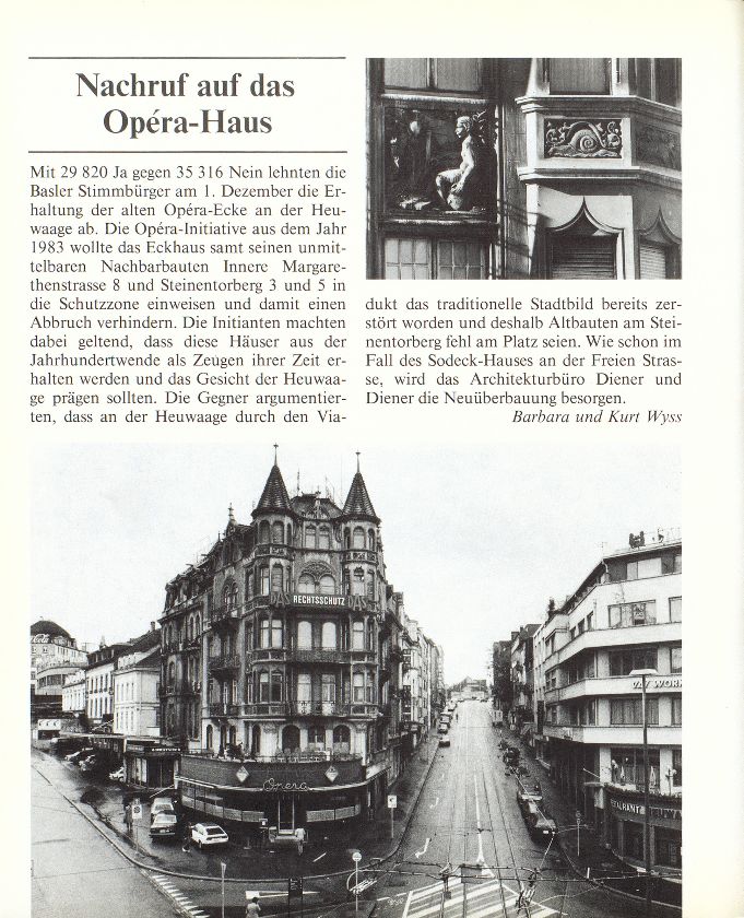Nachruf auf das Opera-Haus – Seite 1