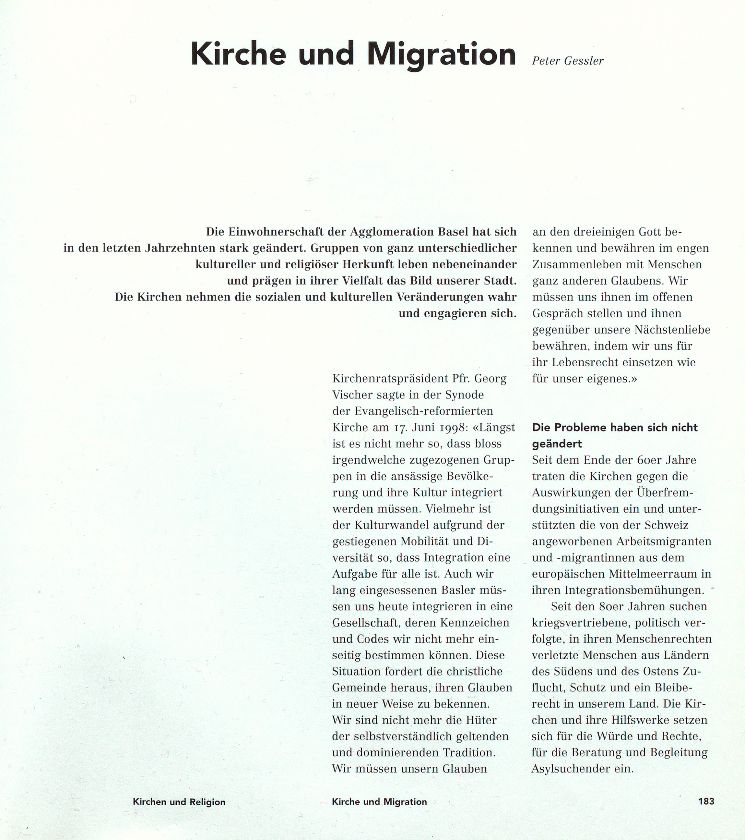 Kirche und Migration – Seite 1