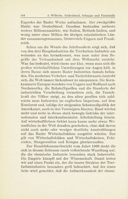 Seidenband, Schappe und Farbstoffe im Basler Wirtschaftsleben der letzten fünfzig Jahre – Seite 3