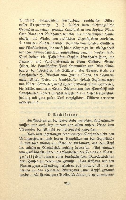 Das künstlerische Leben in Basel vom 1. November 1913 bis 31. Oktober 1914 – Seite 1