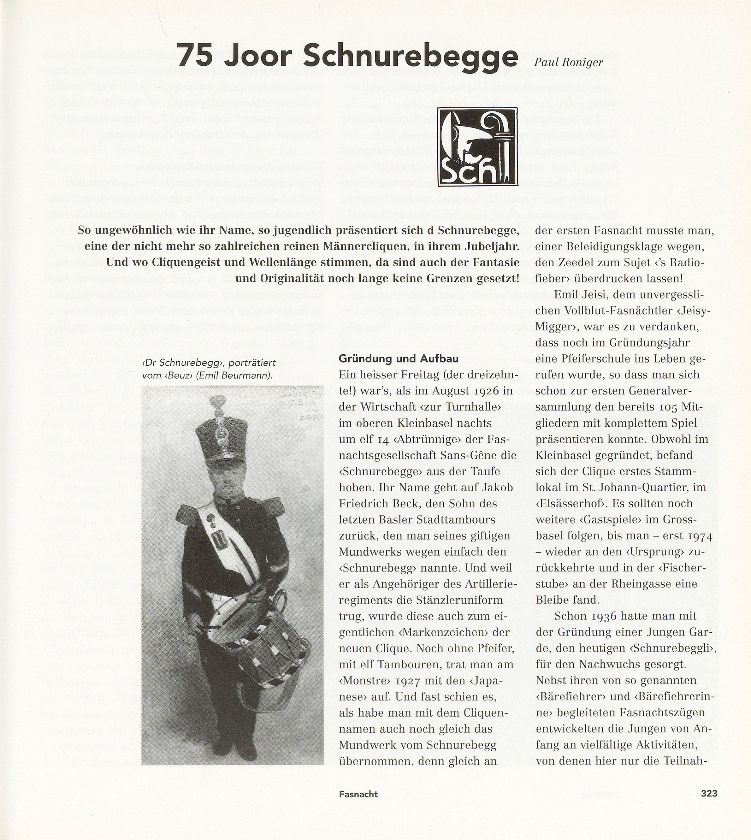 75 Joor Schnurebegge – Seite 1