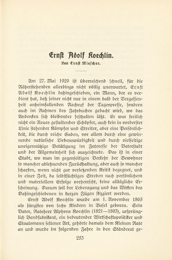 Ernst Adolf Koechlin – Seite 1