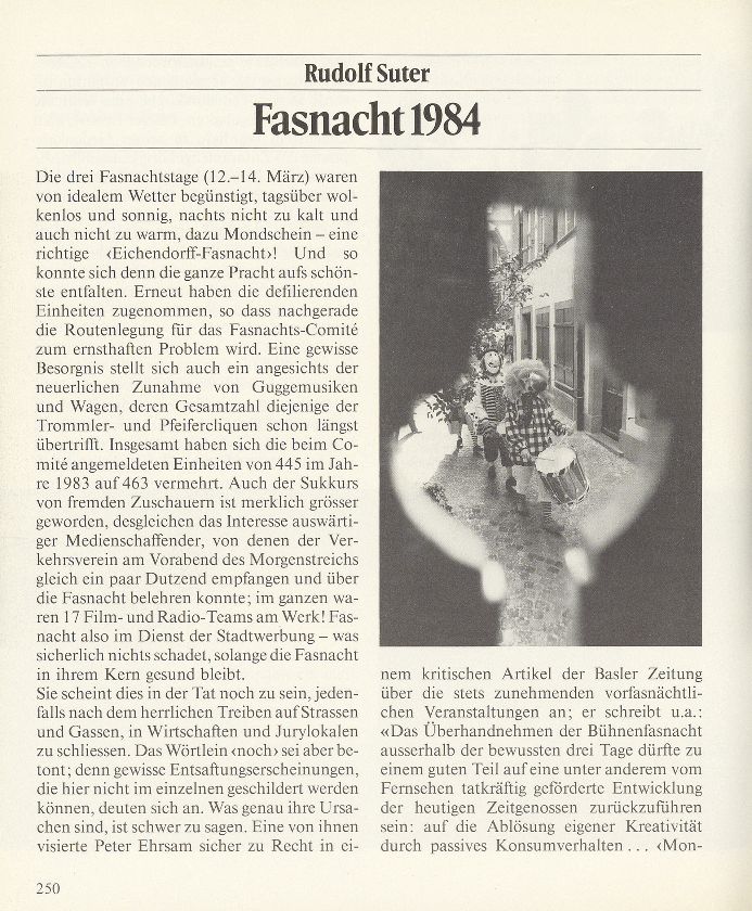Fasnacht 1984 – Seite 1
