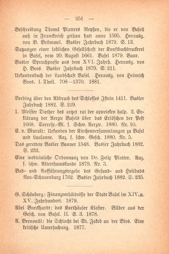 Übersicht der baslerischen historischen Literatur (1878-82) – Seite 2