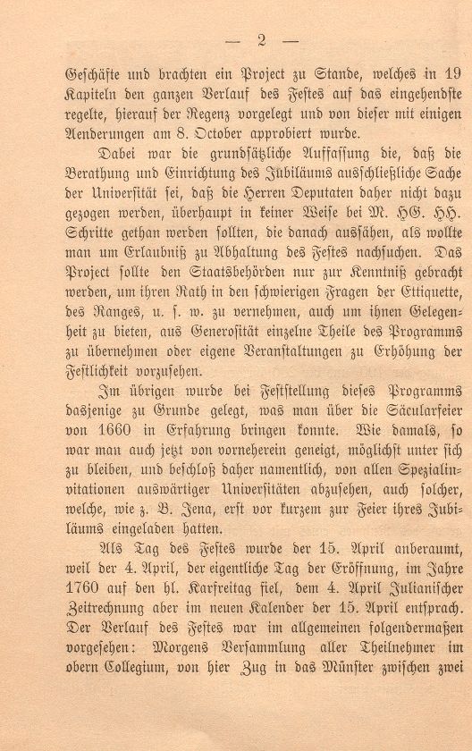Die dritte Säcularfeier der Universität Basel 1760 – Seite 2