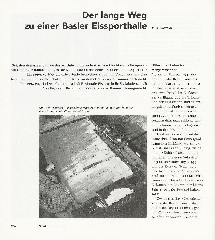 Der lange Weg zu einer Basler Eissporthalle – Seite 1