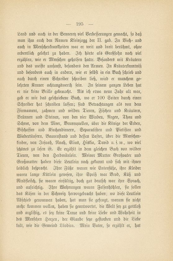 Auszüge aus dem Stammbuch der Familie Althaus auf Tschäggligen bei Bretzwil – Seite 2