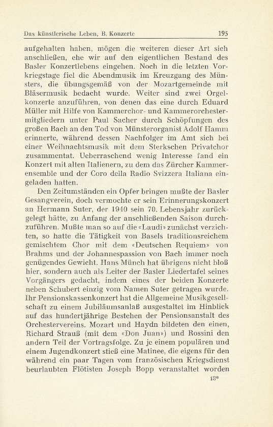 Das künstlerische Leben in Basel vom 1. Oktober 1939 bis 30. September 1940 – Seite 2