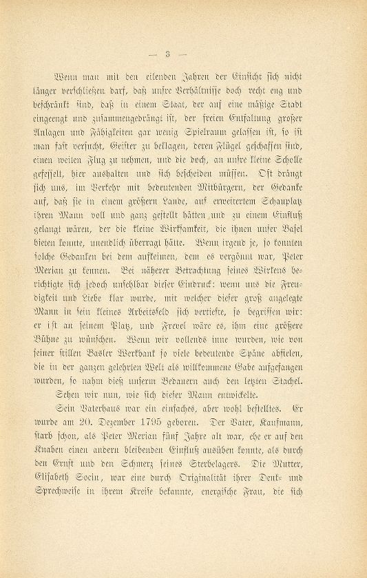 Rathsherr Peter Merian. (1795-1883.) – Seite 3