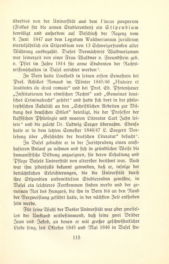 Der Dichter Heinrich Leuthold als Student an der Universität Basel – Seite 3
