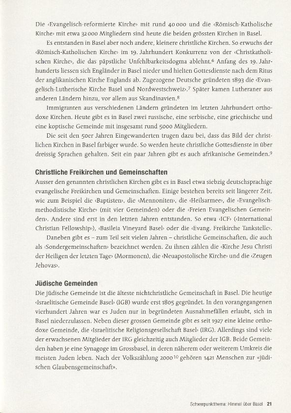 Religionen in Basel – Seite 2