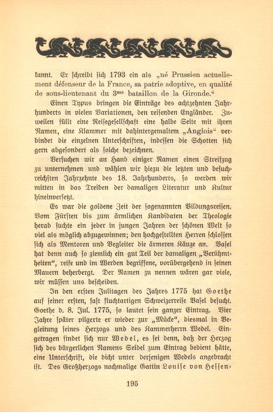 Aus einem Fremdenbuche der öffentlichen Bibliothek der Universität Basel – Seite 3