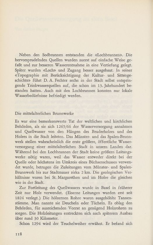 Die Quellwasserversorgung im alten Basel – Seite 3