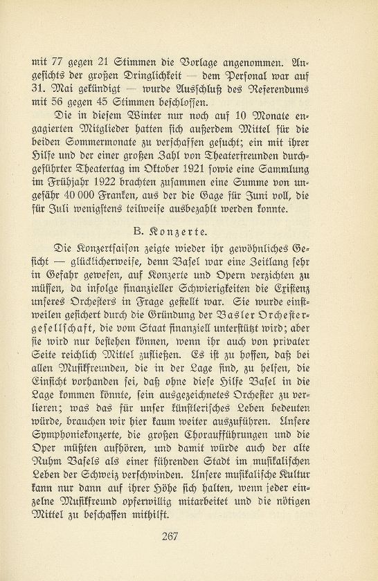 Das künstlerische Leben in Basel vom 1. November 1921 bis 1. Oktober 1922 – Seite 1