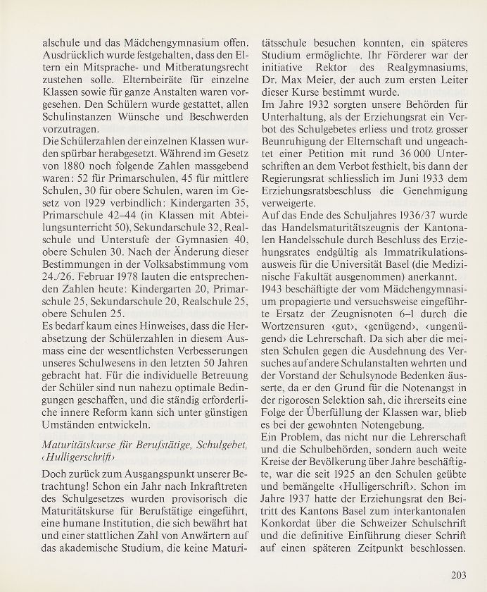 50 Jahre Basler Schule unter dem Schulgesetz vom 4. April 1929 – Seite 2