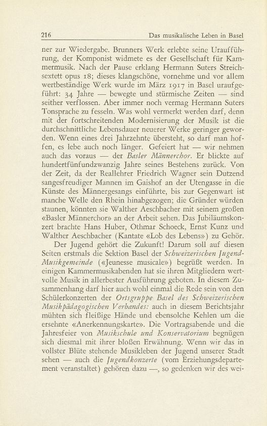 Das musikalische Leben in Basel vom 1. Oktober 1950 bis 30. September 1951 – Seite 2