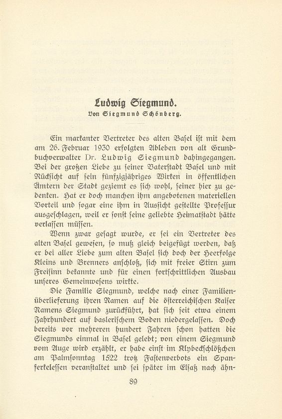 Ludwig Siegmund – Seite 1