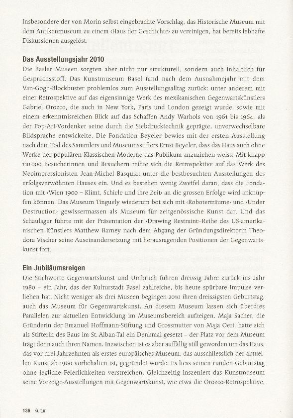 Das Basler Kulturjahr 2010: ein Baustellenreport – Seite 3