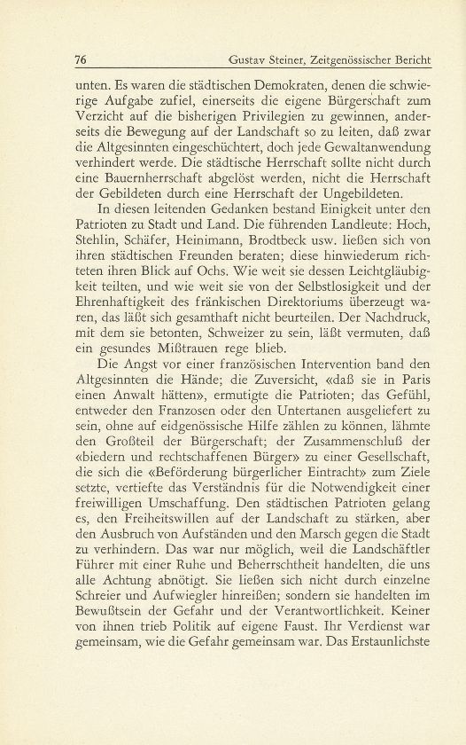 Zeitgenössischer Bericht über die Basler Revolution von 1798 [Wilhelm Hoch] – Seite 2