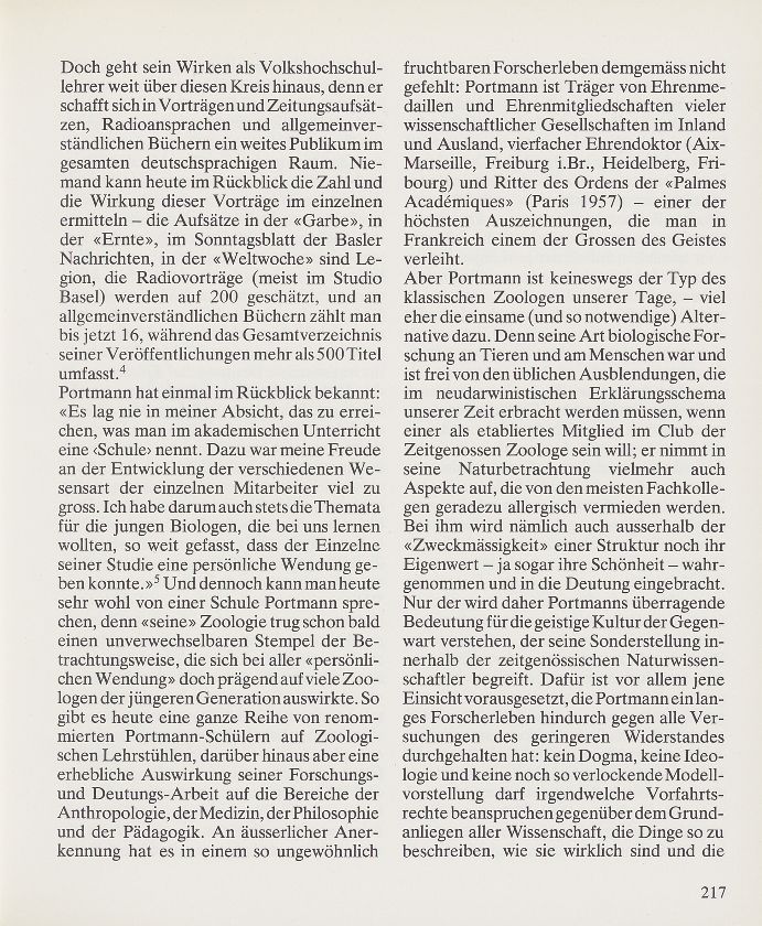 Adolf Portmann zum 80. Geburtstag – Seite 3