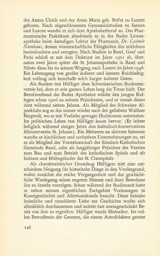 Josef Anton Häfliger, der Begründer der pharmazeutischen Altertumskunde (1873-1954) – Seite 2