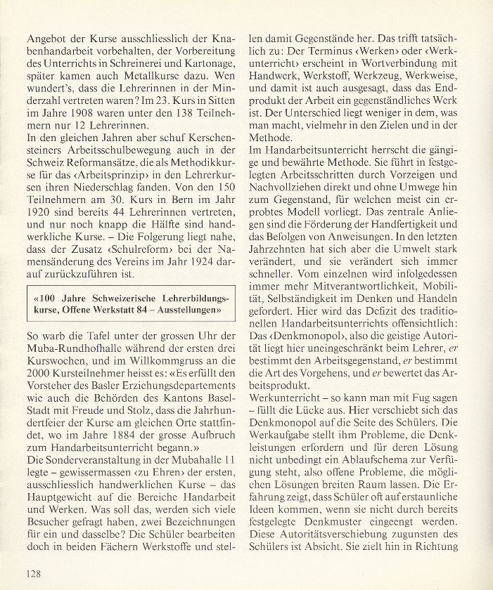 Die Schweizerischen Lehrerbildungskurse 1984 – Seite 3