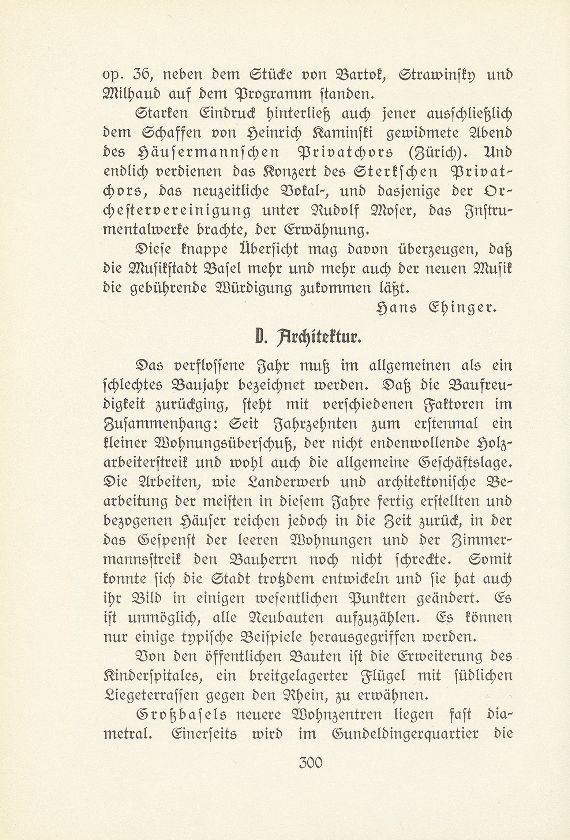Das künstlerische Leben in Basel vom 1. Oktober 1929 bis 30. September 1930 – Seite 2