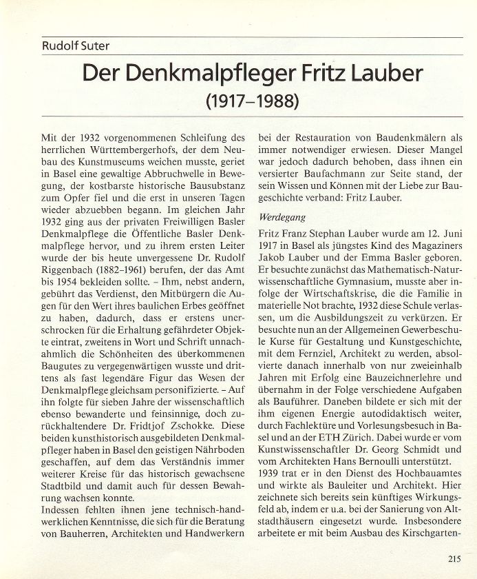 Der Denkmalpfleger Fritz Lauber (1917-1988) – Seite 1