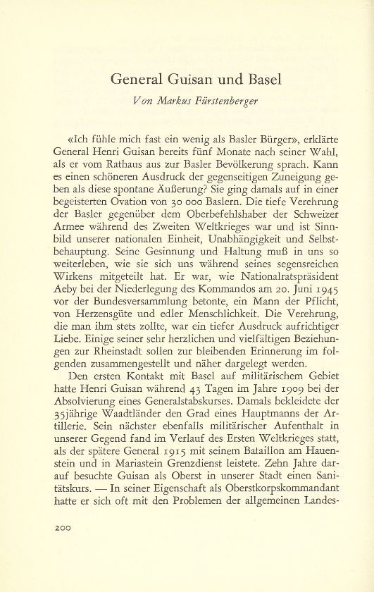 General Guisan und Basel – Seite 1