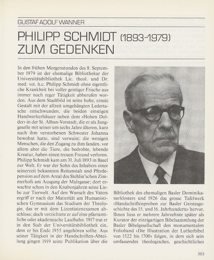 Philipp Schmidt (1893-1979) zum Gedenken – Seite 1