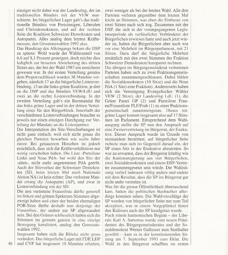 Bürgergemeindewahlen 1993 – Seite 2