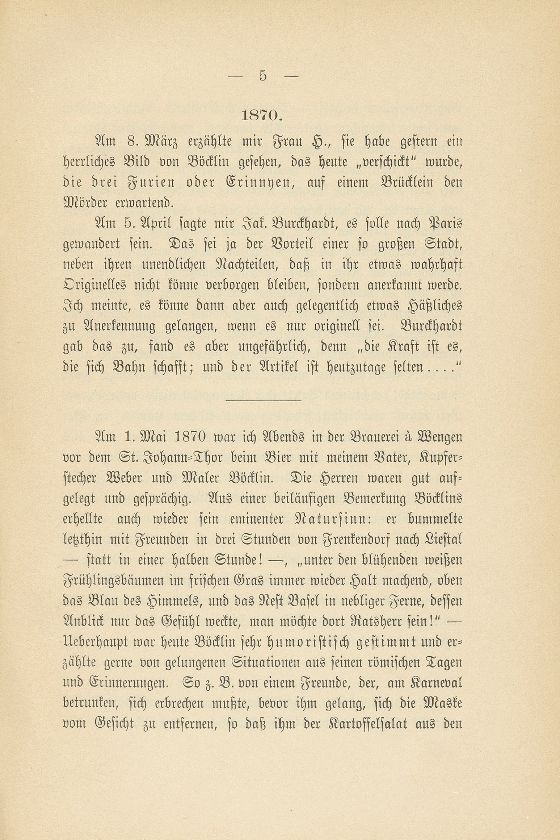 Erinnerungen an Arnold Böcklin nach Tagebuchnotizen eines Studenten – Seite 3