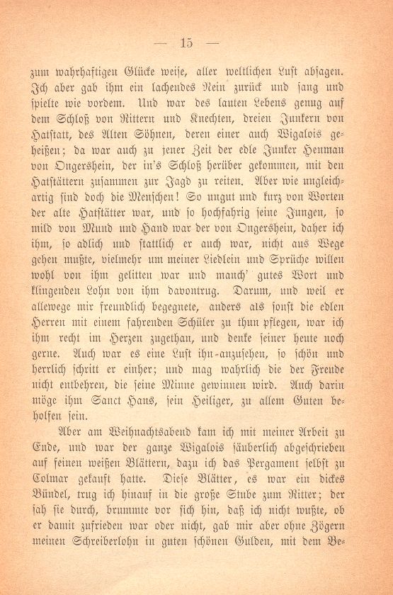 Aus dem Tagebuch des Schreibers Giselbert. (1376-1378) – Seite 3