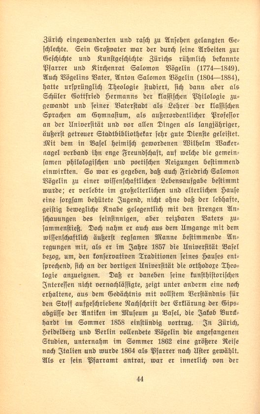 Briefe Jakob Burckhardts an Salomon Vögelin – Seite 2
