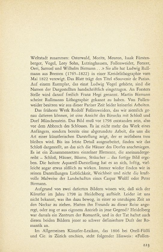 Zwei Maler aus dem alten Basel: Johann Rudolf Follenweider-Birmann (1774-1847) und Adolf Follenweider-Otto (1823-1894) – Seite 3