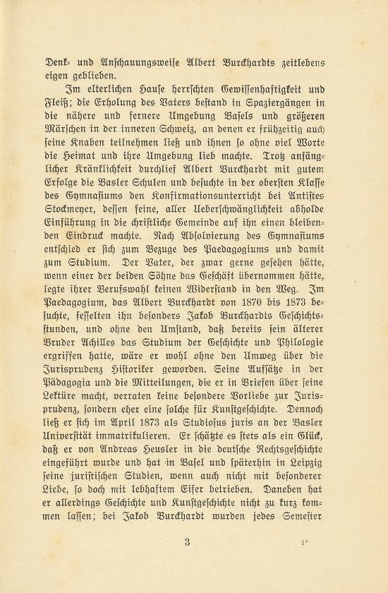 Albert Burckhardt-Finsler 18. November 1854 – 2. August 1911 – Seite 3