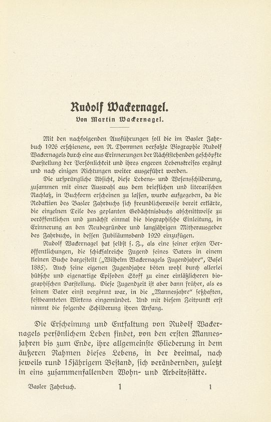 Rudolf Wackernagel – Seite 1