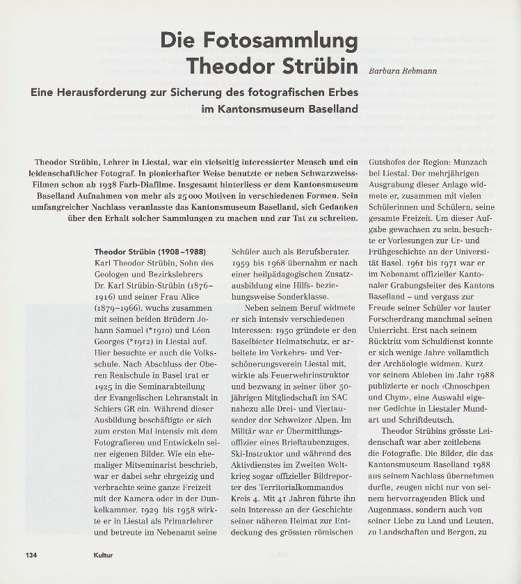 Die Fotosammlung Theodor Strübin – Seite 1