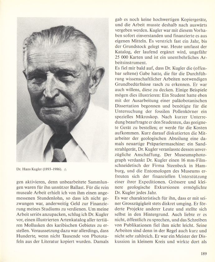 Hans Kugler – Wissenschaftler und Mäzen – Seite 3