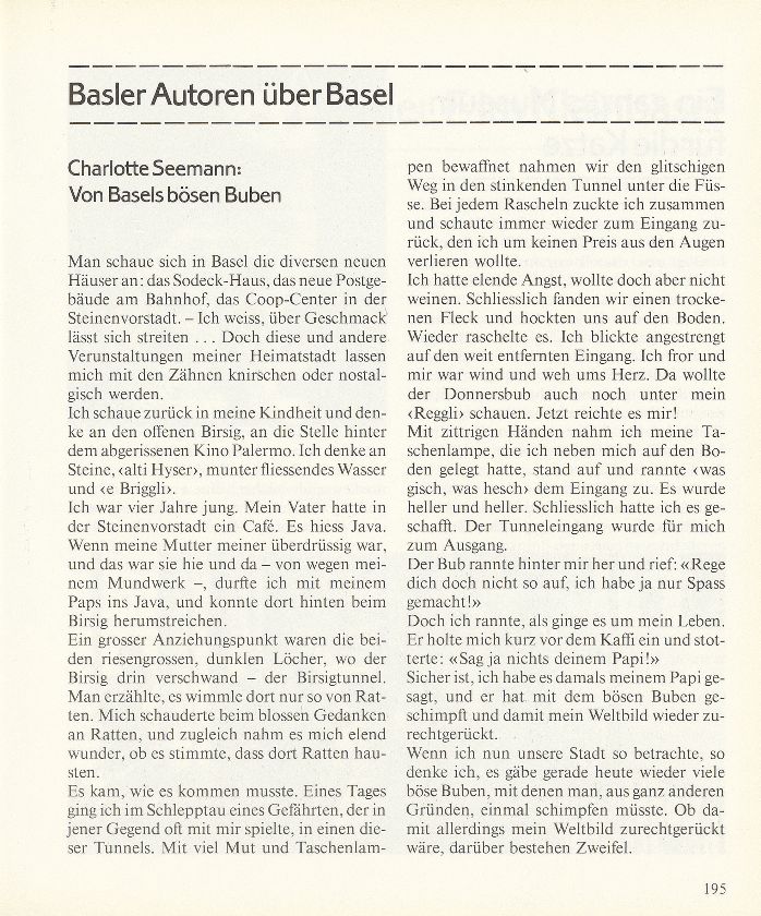 Von Basels bösen Buben – Seite 1