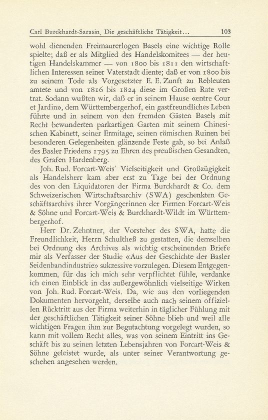 Die geschäftliche Tätigkeit von Johann Rudolf Forcart-Weis 1749-1834 – Seite 2