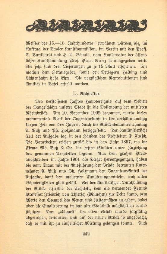 Das künstlerische Leben in Basel vom 1. November 1904 bis 31. Oktober 1905 – Seite 1